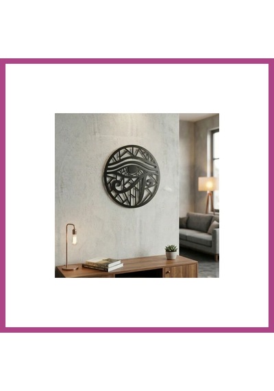 Gees Global Horus Gözü Duvar Tablosu Mdf Lazer Kesim Geometrik Modern Duvar Süsü Eye Of Horus Dekor Gbzs