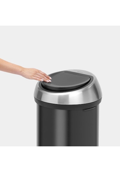 Brabantia Çöp Kutusu Büyük Boy 60 Lt Dokunmatik Matt Black 402548