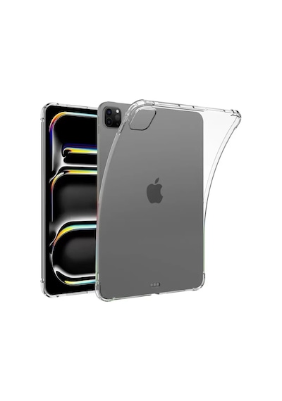 Apple, Uyumlu iPad Pro 11 2024 Kılıf Anti Shock Tablet Silikon - Şeffaf Klasik