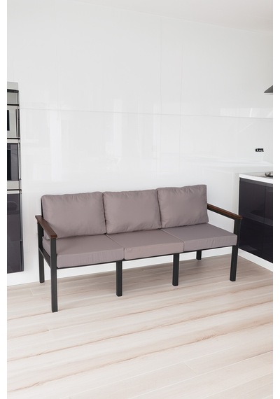 Neokas Bahce Mobilyası, Modern Balkon Mobilyası, Kafe Oturma Takımı, Teras Koltugu, 1 Üçlü Koltuk Gri Neokas Bahce Mobilyası, Modern Balkon Mobilyası, Kafe Oturma Takımı, Teras Koltugu, 1 Üçlü Koltuk Gri
