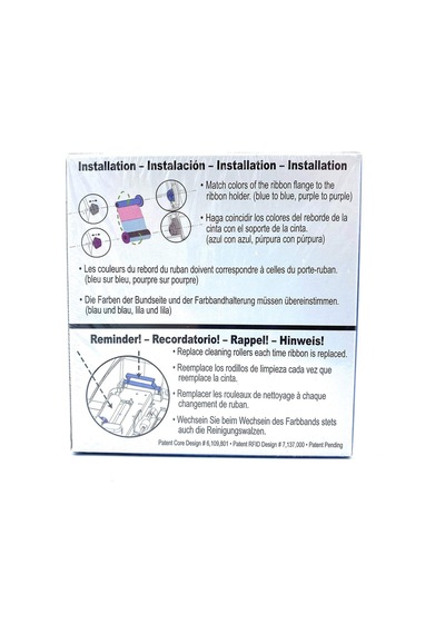 800012-445 Ymck Renkli Şerit 625 Baskı Retransfer Ribbon Yeniden Transfer Ribonu