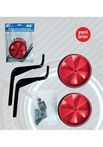 Caselka Bisiklet Denge Yan Teker, 2'li Set, Çocuk Bisikleti İçin Yardımcı Destek Tekerlekleri