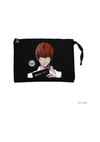 Zepplin Giyim Death Note The Book Siyah Clutch Astarlı Cüzdan / El Çantası
