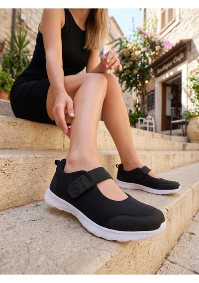 Nesilshoes Nesil Shoes Bsea 632 Syh Byz Memory Foam Lastikli Kadın Ayakkabı Siyah&beyaz Nesilshoes Nesil Shoes Bsea 632 Syh Byz Memory Foam Lastikli Kadın Ayakkabı Siyah&beyaz