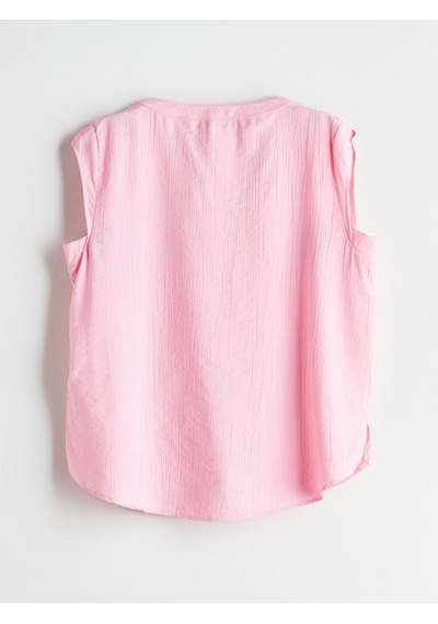 Lcwaıkıkı Classic Pembe Kaçık Yaka Bluz