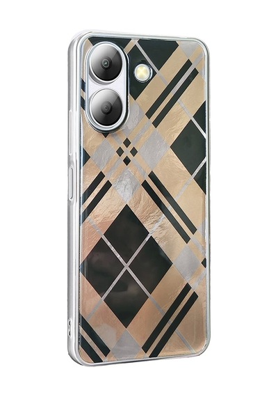 Xiaomi Redmi 13c Kılıf Desenli Zore Mep Kapak Geometrik