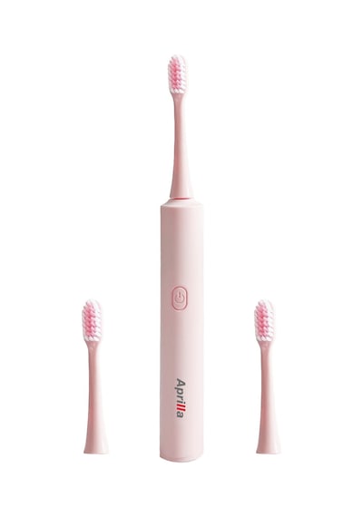 Pembe-atb 8717 Titreşimli Değiştirilebilir Başlıklı Su Geçirmez Gövdeli Pembe Diş Fırçası