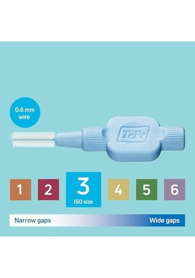 X-soft 0.6 Mm - Mavi Diş Arayüz Fırçası 1x 8 Adet