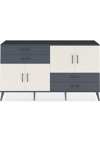 Arges Konsol 3 Raflı 4 Çekmeceli 4 Kapaklı 176x30x99 Antrasit-ayt Antrasit-aytaşı/antrasit Arges Konsol 3 Raflı 4 Çekmeceli 4 Kapaklı 176x30x99 Antrasit-ayt Antrasit-aytaşı/antrasit