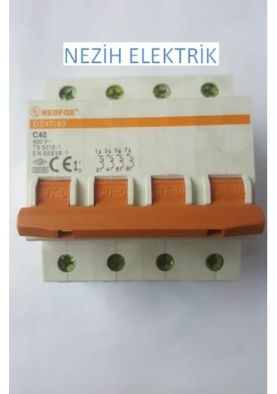 REDFOX 4*40 A  3000 kA GRUP OTOMAT (GRUP SİGORTA)