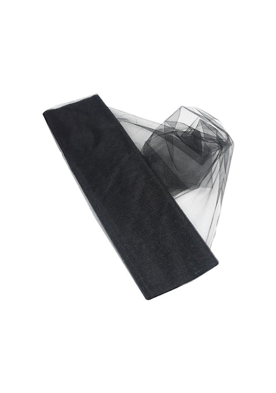 Tuhafiyecimiz Kristal Tül (EN) 3 Metre x (BOY) 50 Metre Siyah