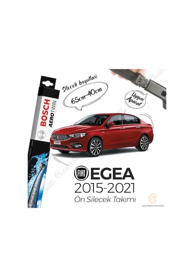 Fiat Egea Muz Silecek Takımı 2015-2021 Bosch Aerotwin