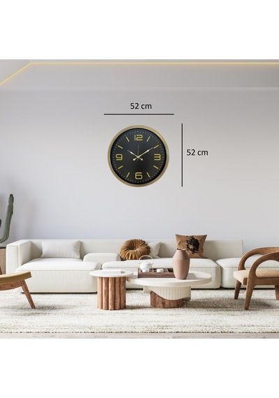 Bronze Prestij 52 X 52 Cm Duvar Saati Renkli