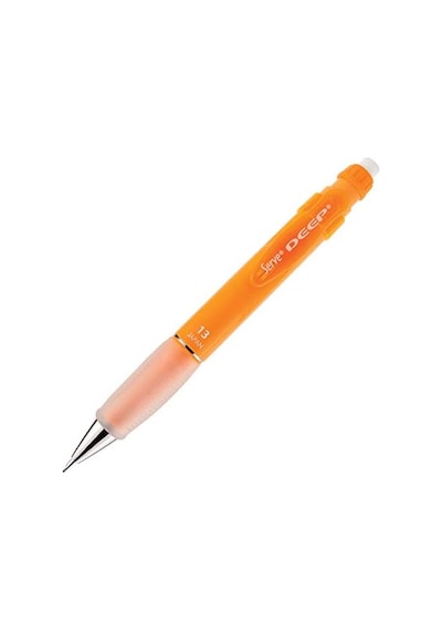 Mekanik Kurşun Kalem 1.3mm, Kalın Gövde, Yumuşak Grip, Fosforlu Turuncu -