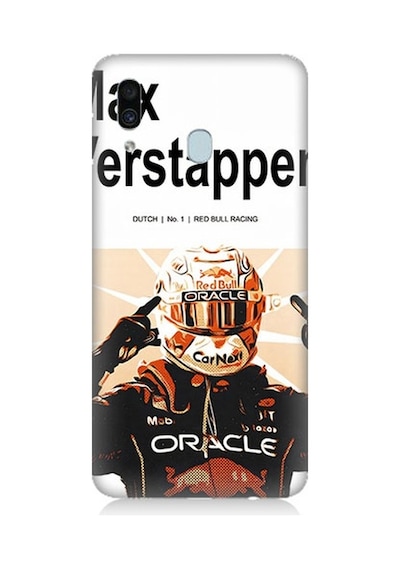 Samsung Galaxy A30 Uyumlu Max Verstappen Desenli Silikon Kılıf