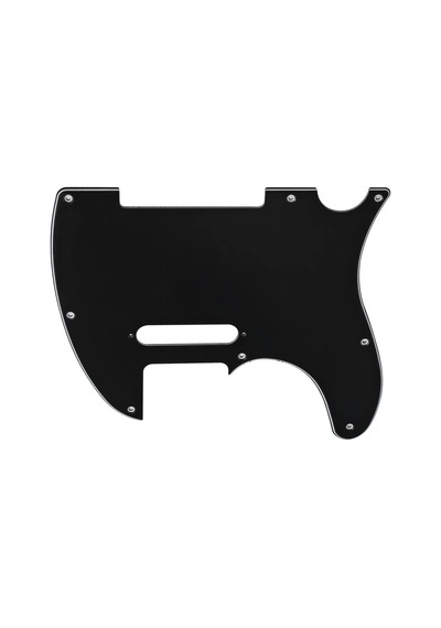 Telecaster Uyumlu Elektro Gitar Pickguard 8 Delikli Düz Siyah