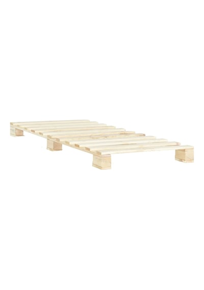 Masif Ahşap Platform Natural Karyola Masif Ahşap Natural 100x200