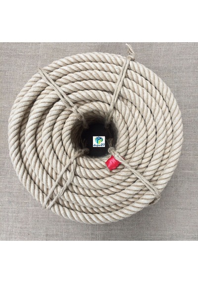 20 Mm Jüt Halat 5 Metre - Bükümlü - Kendir Halat -  Kanaviçe