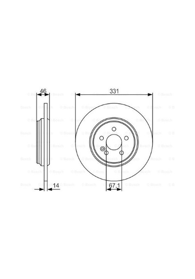 Mercedes Ml Serisi 163 Ml320 3.2 1998-2003 Bosch Arka Disk 2 Adet
