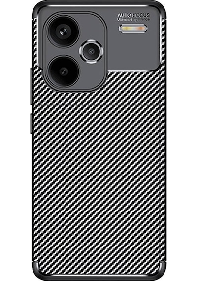 Redmi Note 13 Pro Plus 5g Kılıf Negro Silikon Kapak - Siyah Siyah Siyah