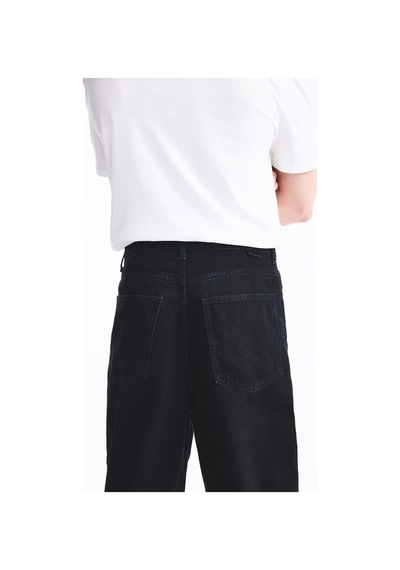 Defacto Baggy Fit Normal Bel Geniş Paça Jean Pantolon F2985ax26aunm40 Siyah-nm40