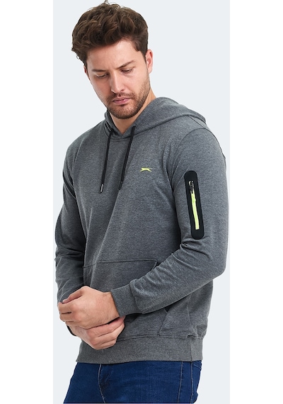 Slazenger OZZY IN Erkek Sweatshirt Koyu Gri