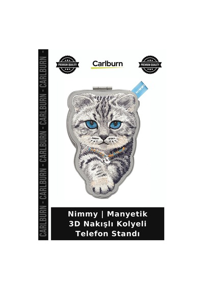 Nimmy Manyetik 3d Nakışlı Kolyeli Telefon Standı Cihaz Desteği Farklı Model çok renkli