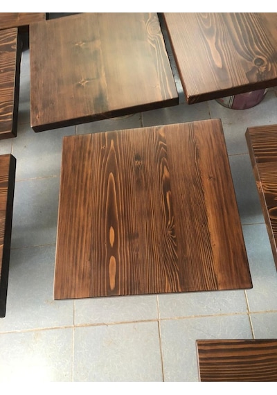 Bintaş Mobilya Kütük Masa Üstü 70x70.cm Çok Renkli