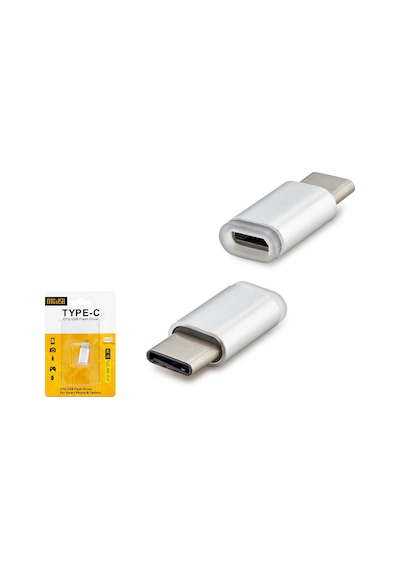H4419k Otg Type C To Mıcro Usb Kutulu Metal