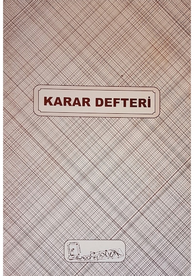 Kocaoluk Karar Defteri K.Kapak