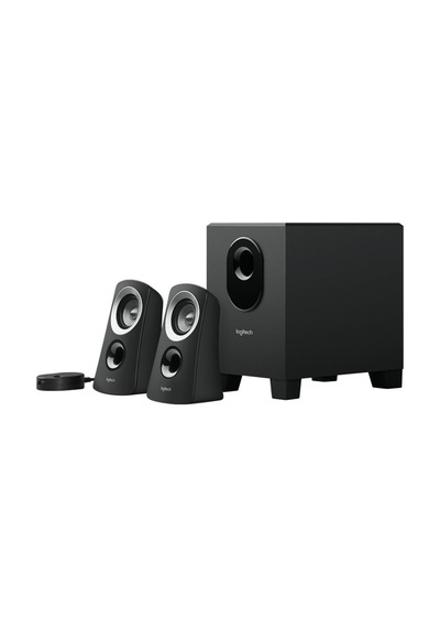 Z313 2.1 Subwoofer Lı Hoparlör Sistemi, 3.5 Mm Giriş Ve Kulaklık Jakı, Kablolu Kontrol Bölmesi, Kompakt Tasarım, Siyah
