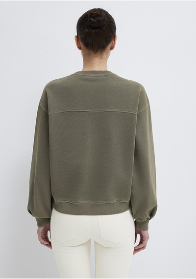 Mavi - Bisiklet Yaka Haki Sweatshirt 1s10475-80769 Haki