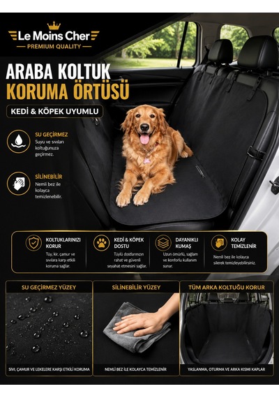 Aston Martin Rapide S Araba Koltuk Koruma Örtüsü Su Geçirmez Kedi Köpek Kılıfı