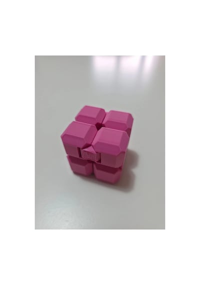 Oyuncak Küp - Sonsuz Dönüş Küpü - Sitres Hareketli Küpü Pembe