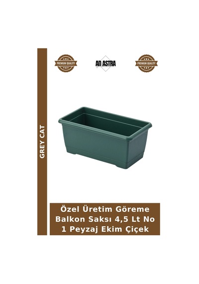 Özel Üretim Göreme Balkon Saksı 4,5 Lt No 1 Peyzaj Ekim Çiçek