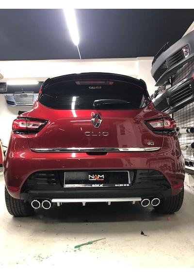 Clio 4 Bagaj Üstü Spoiler Piano Black Boyalı Spoyler