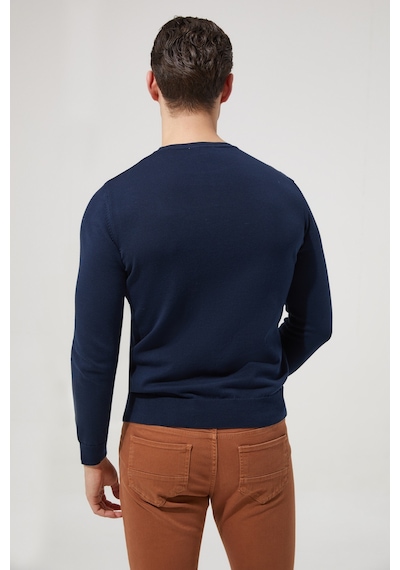 D's Damat Ds Damat Slim Fit Lacivert %100 Pamuk Kazak 9hc061031000d Lacivert