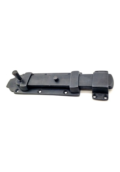 Antika Tarz Dekoratif Pirinç Yassı Kapı Sürgüsü - 55x215 Mm, Oksit Standart