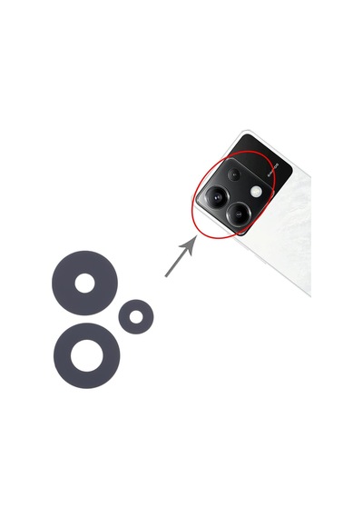Xiaomi Poco X6 Kamera Camı Kamera Lensi Cam 23122pcd1g, 23122pcd1ı