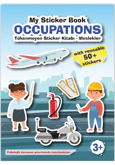 My Sticker Book '' Occupations'' , Tükenmeyen Sticker Kitabı Meslekler