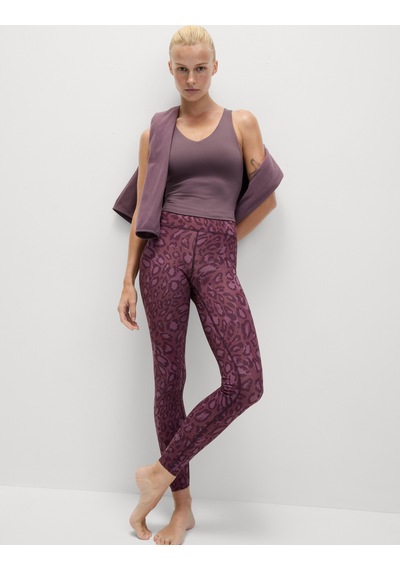 Marks & Spencer V Yaka Dolgulu Ve Vücuda Oturan Crop Atlet T51006383 Mor