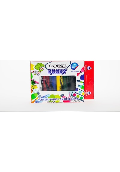 Kooky Akrilik 6'lı Set Opak 15 Ml Tek Renk