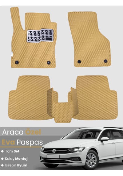 Volkswagen Passat Stationwagon 2015-2023 Uyumlu Eva Paspas Tam Set Oto Paspas 553