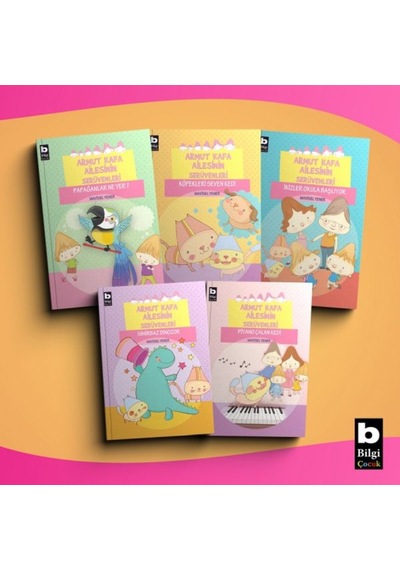 Armut Kafa Ailesinin Serüvenleri Seti - 5 Kitap Takım - Mavisel Yener - Bilgi Yayınevi