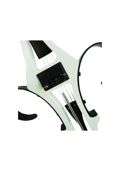 Kinglos Kng Dsdt-1802 Elektro Çello 4/4 Beyaz Profesyonel - Silent Kulaklık Çıkışlı Sessiz Çalışma, Modern Tasarım, Taşıma Çantalı Set