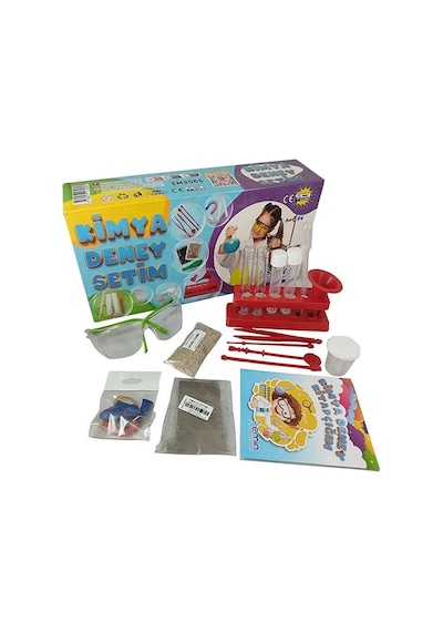 Kimya Deney Setim 1 Paket Eğitici Kimya Seti Okul Fen Bilimleri Deney Seti