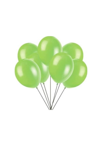 Açık Yeşil Metalik Balon 20 Adet Diğer