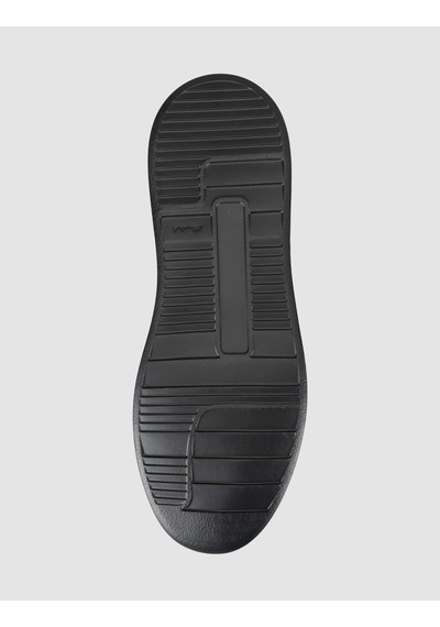 Cabani Hakiki Deri Siyah Bağcıksız Erkek Sneaker