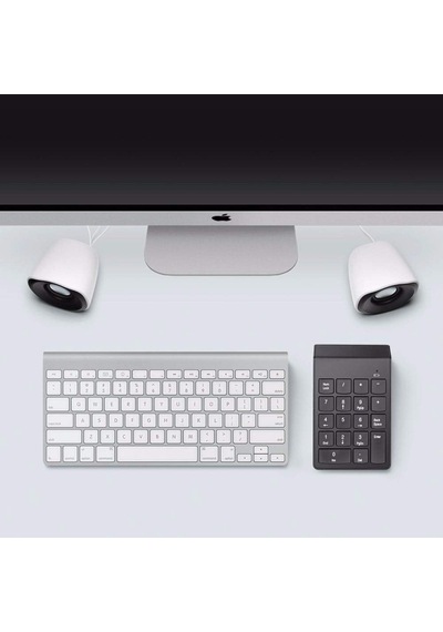 Usb Numpad Keypad Kablosuz Numerik Klavye Usb Numaratör Tuş Black