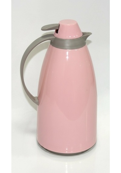 Cam İç Hazneli Vakumlu Termos 1.0 Litre - Sıcak Ve Soğuk Tutucu Pembe Çok Renkli